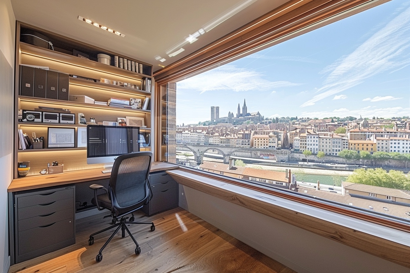 Idées pratiques pour aménager un coin bureau fonctionnel dans un petit appartement à Lyon